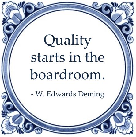 quality starts boardroom deming quote